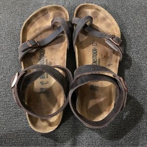 Wrap around ankle Birkenstocks